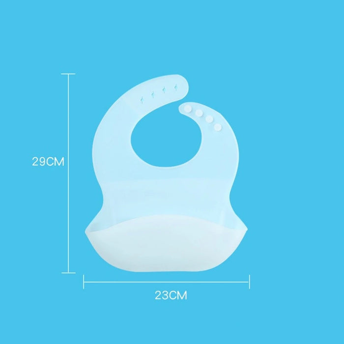 Silicone Bibs For Kids Newborn Baby Feeding Tableware Waterproff Baby Bibs For Toddler Breakfast Feedings