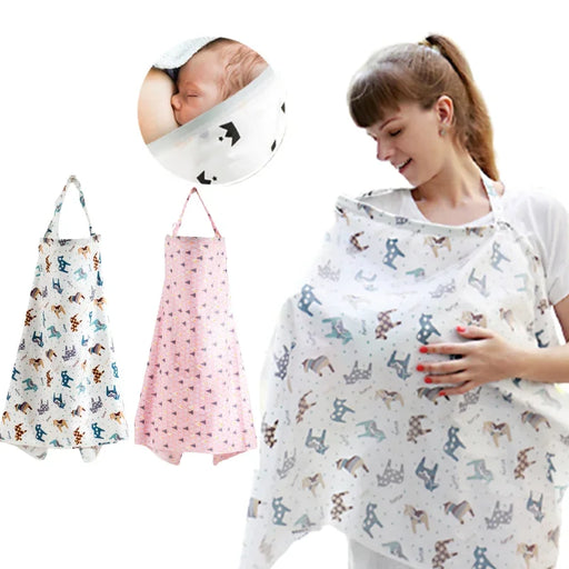 Breathable Baby Feeding Nursing Covers Mum Breastfeeding Nursing Poncho Cover Up Adjustable Privacy Apron Outdoors Nursing Cloth