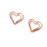 20pcs 25x23mm Heart Metal Paper Clips Photo Office Memo Paper Peg Stationery Bookmark Color Envelope Mail Message Book Folder