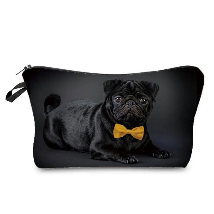 Pug Printed Fashion Women's Cosmetics Organizer Bag Portable Women's Makeup Bag Hot Sale Storage Bags for Women Custom Pattern