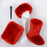 Fur Boots Velvet Padded Plus Size Imitation Fox Fur Fur Women's Snow Boots Three-piece Set