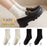 White Women's Mid-tube Socks Solid Color