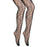 Women's Black Jacquard Fishnet Pantyhose