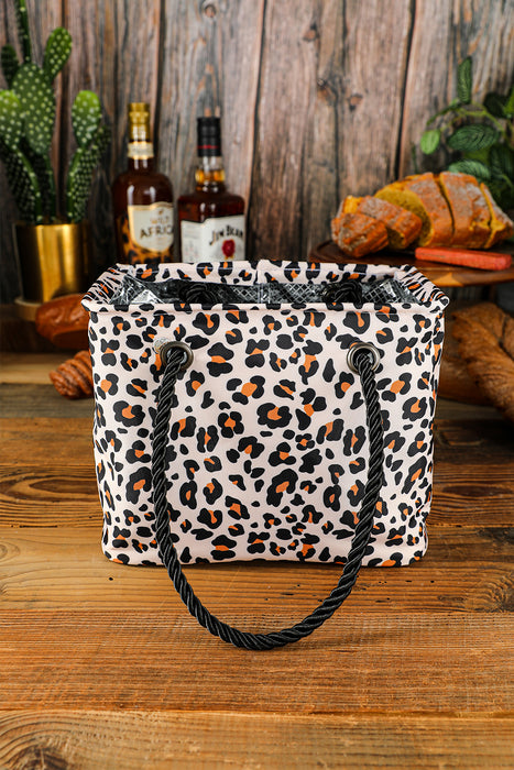 Leopard Waterproof Canvas Toiletry Bag