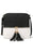 Black Tasseled Decor Color Block Pleathered Shoulder Bag