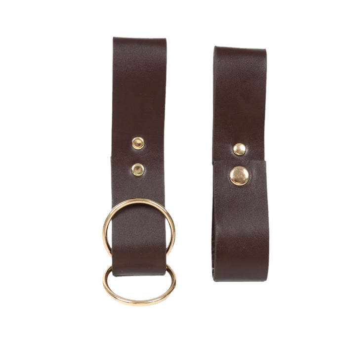 Leather Metal Double Ring Rural Clothing