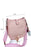 Pink Casual Solid Braid Strap Crossbody Bag