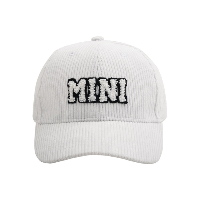 Letter MAMA Embroidered Corduroy Baseball Cap Cap Female Parent-child Style