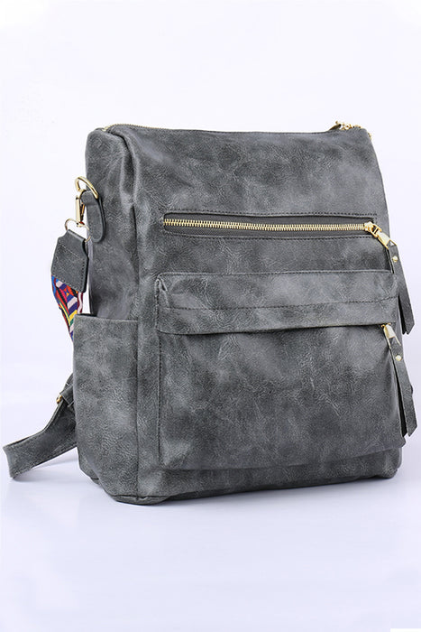 Black Casual Versatile Backpack