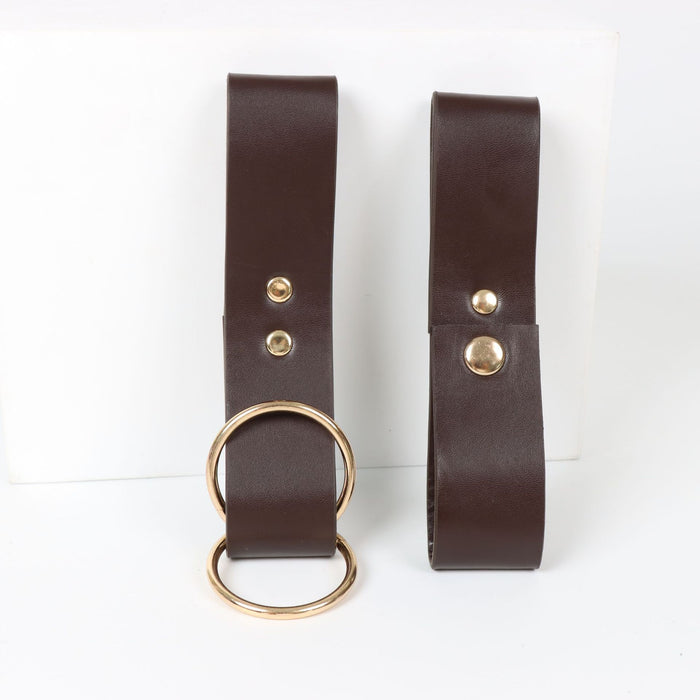 Leather Metal Double Ring Rural Clothing