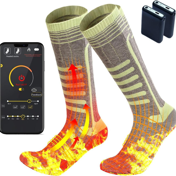 Intelligent Electric Heating App Temperature Control Socks