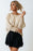 Black Plain Batwing Sleeve Business Casual Blouse for Women