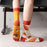 Men's Mid-calf Length Autumn And Winter New Casual Cartoon AB Foot Socks