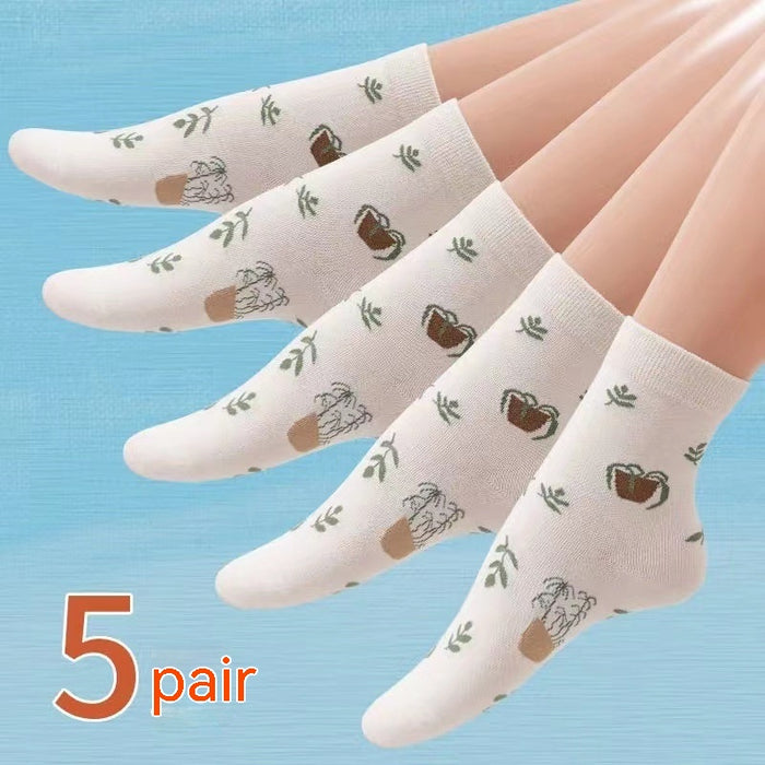 Men's And Women's Fashion Middle Warm Wear-resistant Sweat-absorbent Breathable Cotton Socks