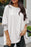 Black Plain Batwing Sleeve Business Casual Blouse for Women