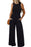 Black Sleeveless High Waist Wide Leg Jumpsuit