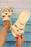 Beige Halloween Skull Open Toe Non-Slip Slippers