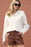 White Lace Patch Chest Pocket Button-Up Shirt