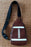 Brown Rugby PU Mini Crossbody Bag