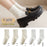 White Women's Mid-tube Socks Solid Color