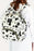 Bright White Animal Spot Print Multi Pocket Canvas Backpack