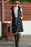 Brown Hooded Pocketed Quilted Long Vest Coat