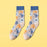 Men's Mid-calf Length Autumn And Winter New Casual Cartoon AB Foot Socks