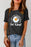 Black Casual be Kind Daisy Slogan Graphic Crewneck Tee