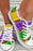 Multicolor Leopard Color Block Lace Up Canvas Shoes