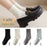 White Women's Mid-tube Socks Solid Color