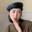 Fashion Sheepskin Genuine Leather Women Beret