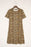 Casual Short Sleeve A-Line Crewneck Leopard Print Dress