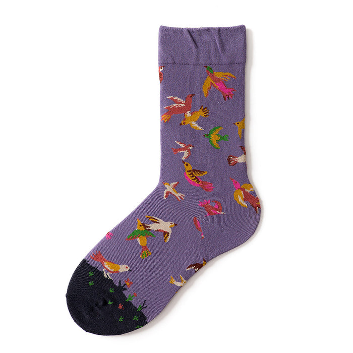 French Design Men And Women Skateboarding Mid-calf Socks