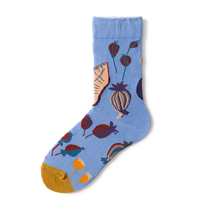 French Design Men And Women Skateboarding Mid-calf Socks