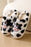 White Cartoon Animal Embroidered Fuzzy Home Slippers